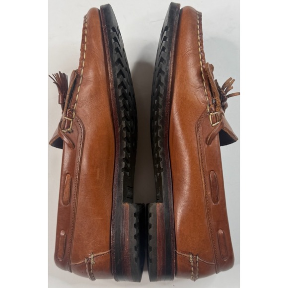 Allen Edmonds Dellwood Men\'s Brown Tasseled Slip‎ On Dress Shoes Size 8.5 D main image 8